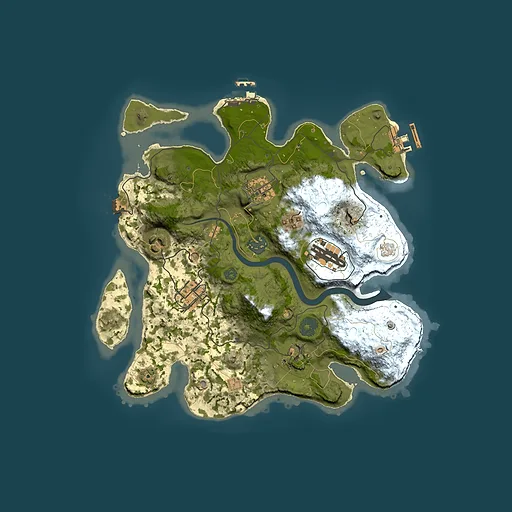 Rust map seed 1225335199, 3000x3000m top-down preview