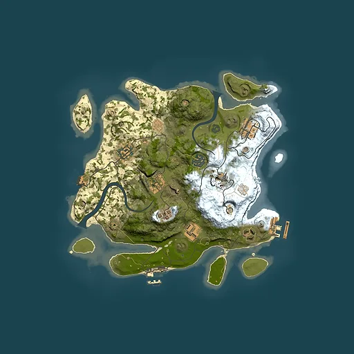 Rust map seed 1913483876, 3000x3000m top-down preview