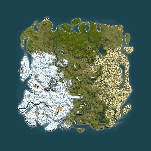 Rust map seed 1419305824, 6000x6000m top-down preview