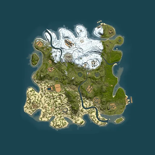 Rust map seed 1337, 3800x3800m top-down preview