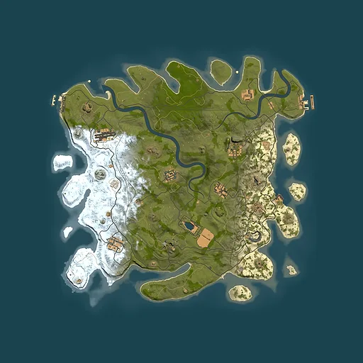Rust map seed 1112022, 4000x4000m top-down preview