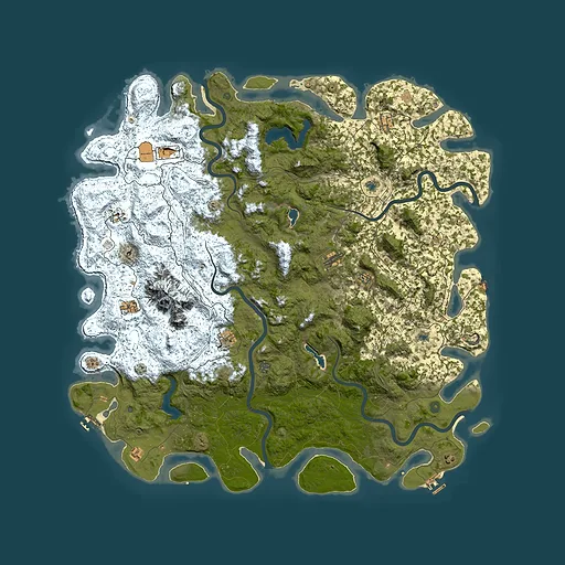 Rust map seed 810014949, 6000x6000m top-down preview