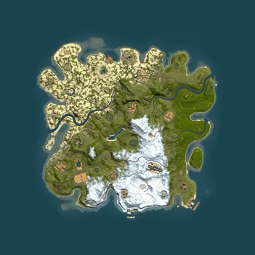 Rust map seed 1133766999, 4000x4000m top-down preview