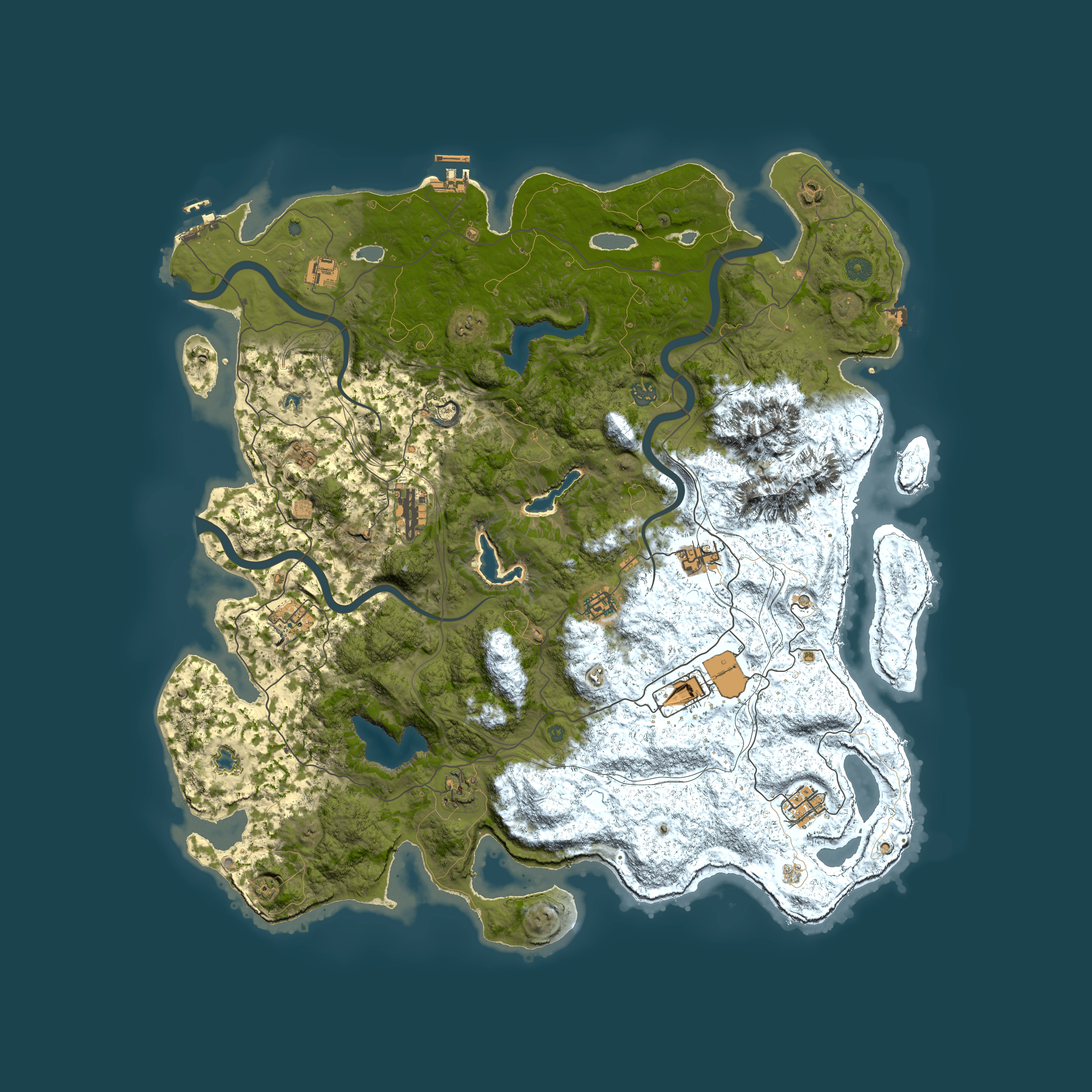 Full top-down render of Rust map seed 55118239, 5000x5000m