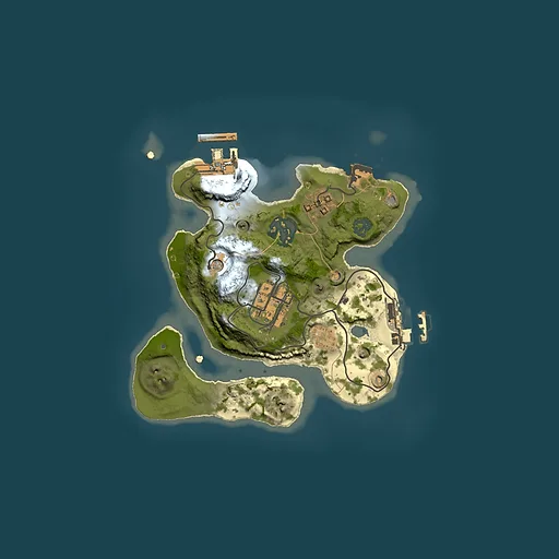Rust map seed 1281240974, 2000x2000m top-down preview