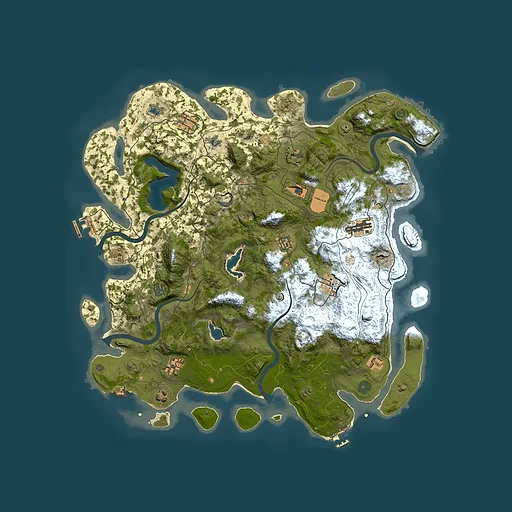 Rust map seed 1981370453, 4500x4500m top-down preview