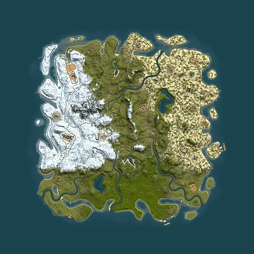 Rust map seed 705962848, 5500x5500m top-down preview