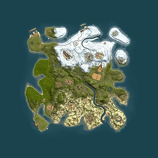 Rust map seed 1141601267, 3500x3500m top-down preview