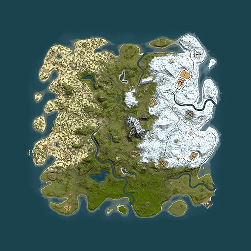 Rust map seed 154906960, 5500x5500m top-down preview
