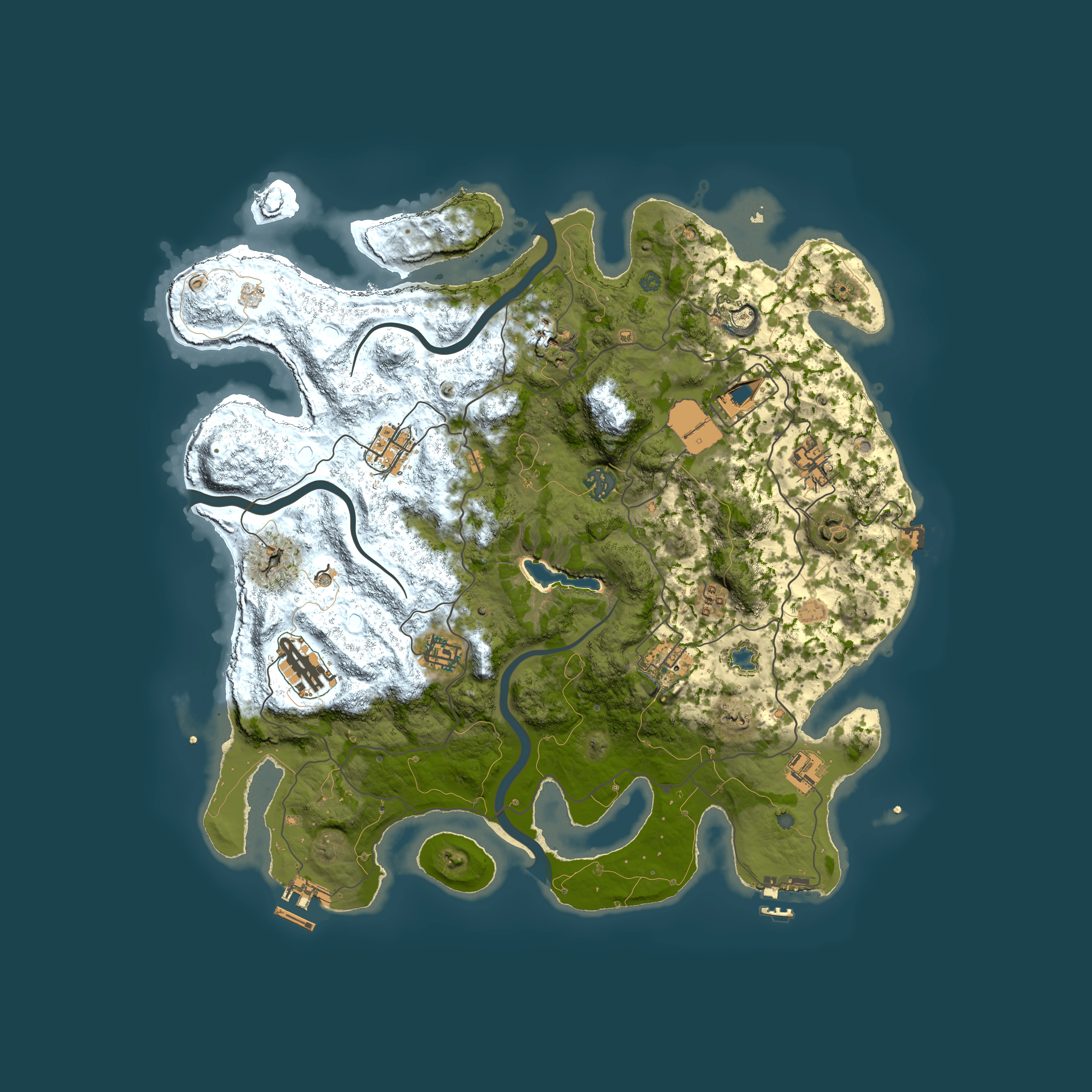 Full top-down render of Rust map seed 1359286116, 4000x4000m