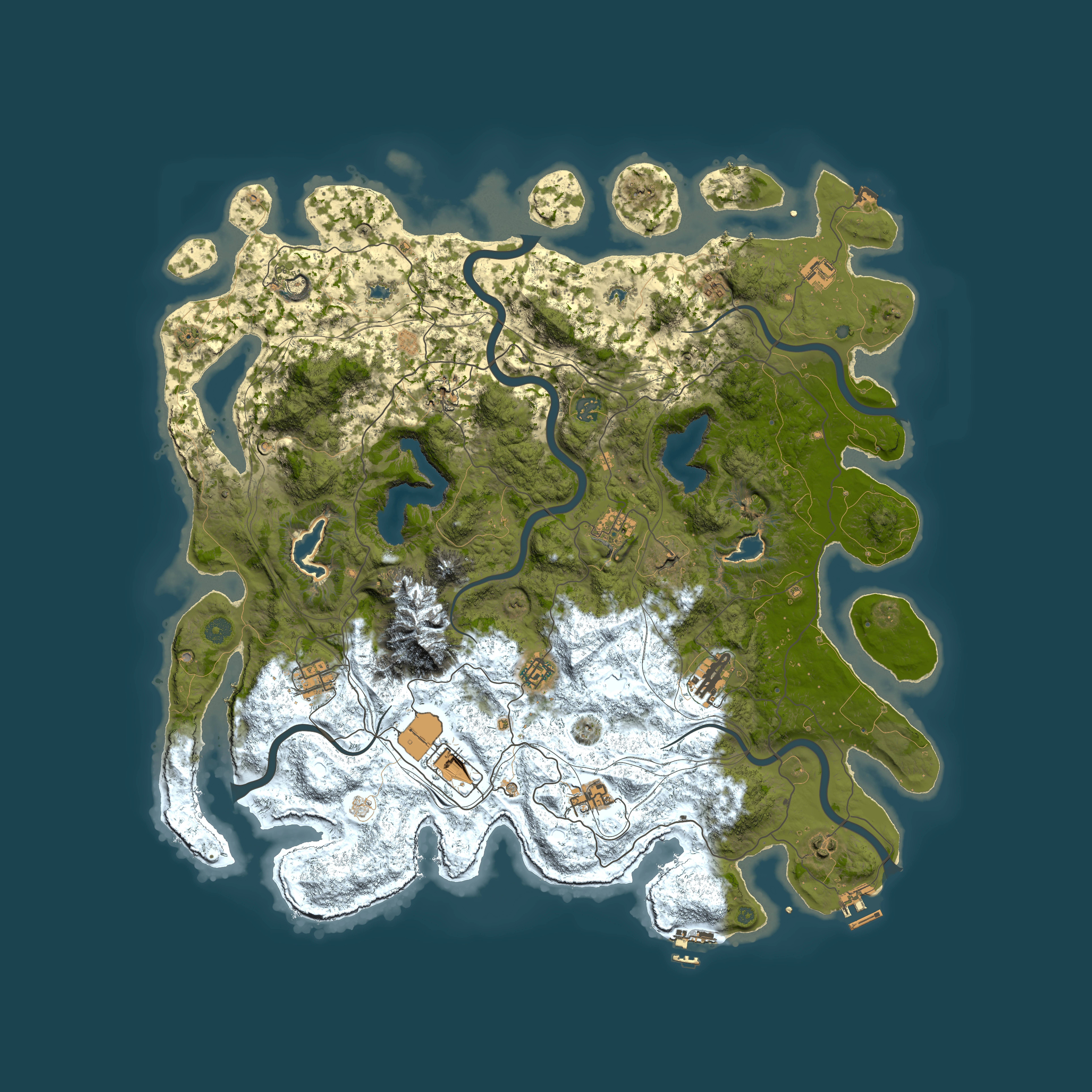 Full top-down render of Rust map seed 1333479592, 5000x5000m