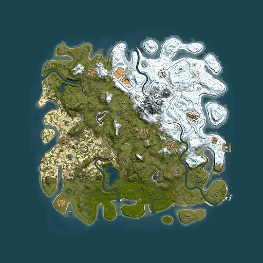 Rust map seed 1684037896, 5000x5000m top-down preview