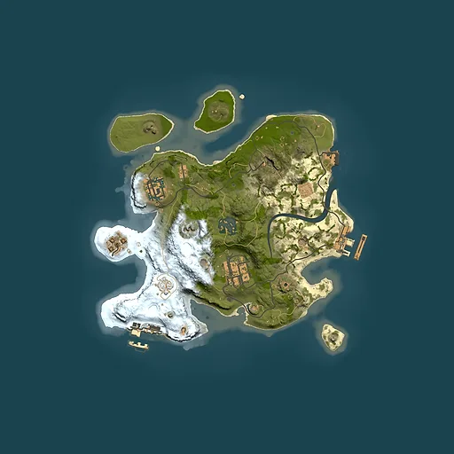 Rust map seed 1910014193, 2500x2500m top-down preview