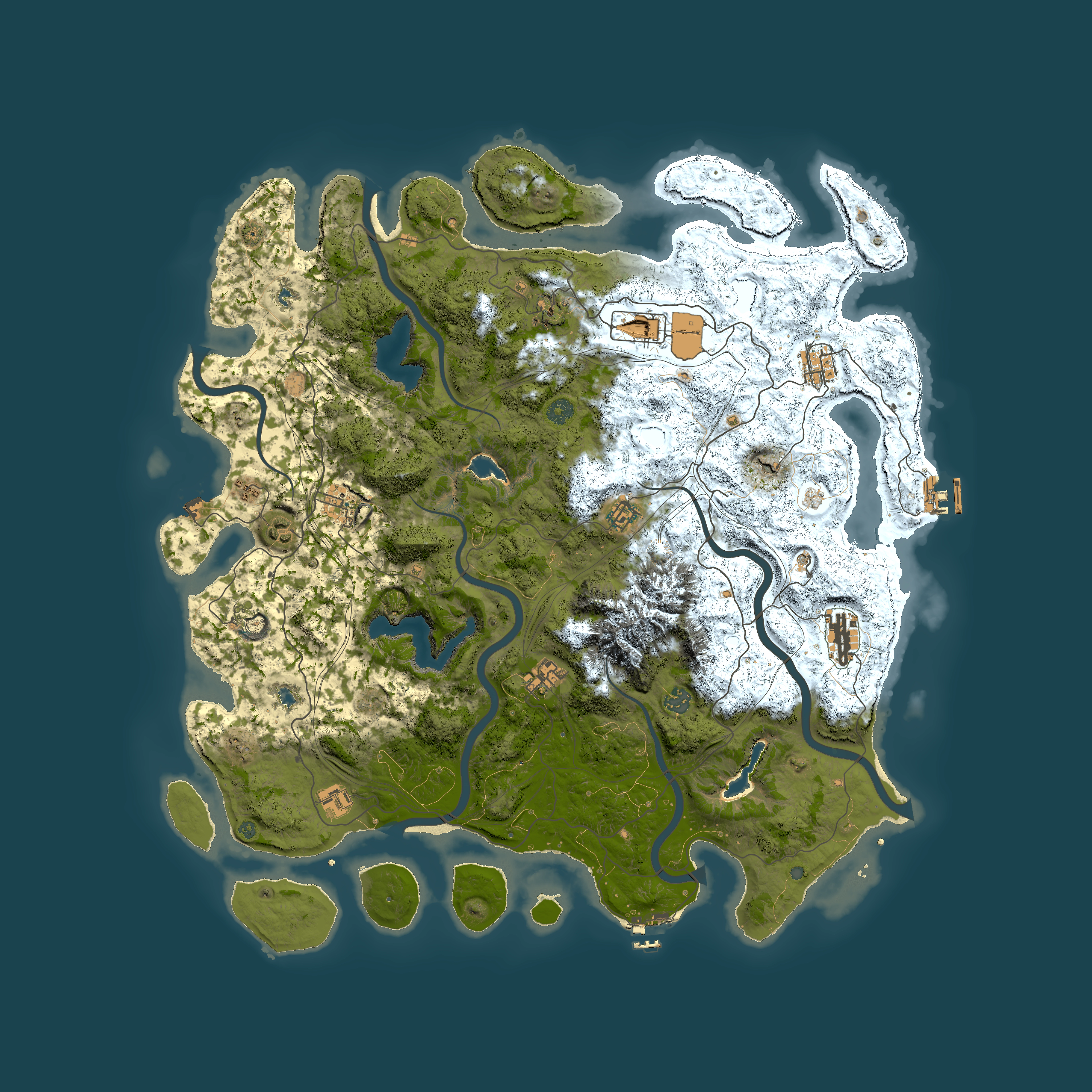 Full top-down render of Rust map seed 905197275, 5000x5000m