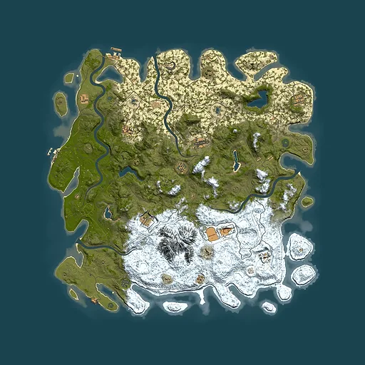 Rust map seed 2145915740, 5500x5500m top-down preview