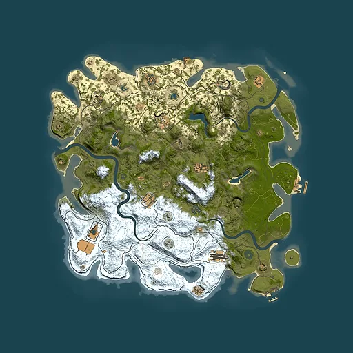 Rust map seed 631860551, 4500x4500m top-down preview