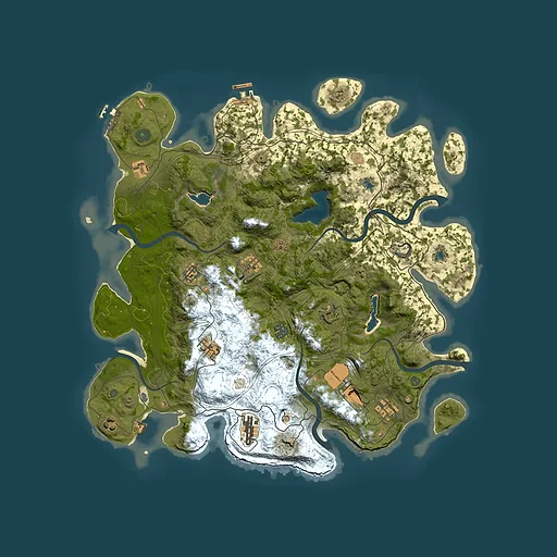 Rust map seed 1815420656, 4500x4500m top-down preview