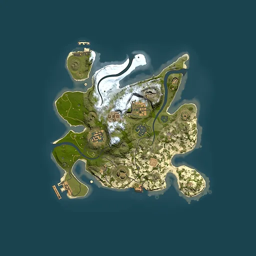 Rust map seed 44266572, 2500x2500m top-down preview