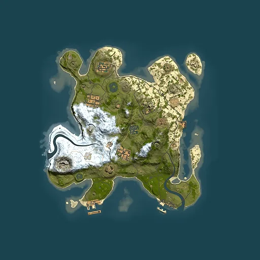 Rust map seed 1753442174, 3000x3000m top-down preview