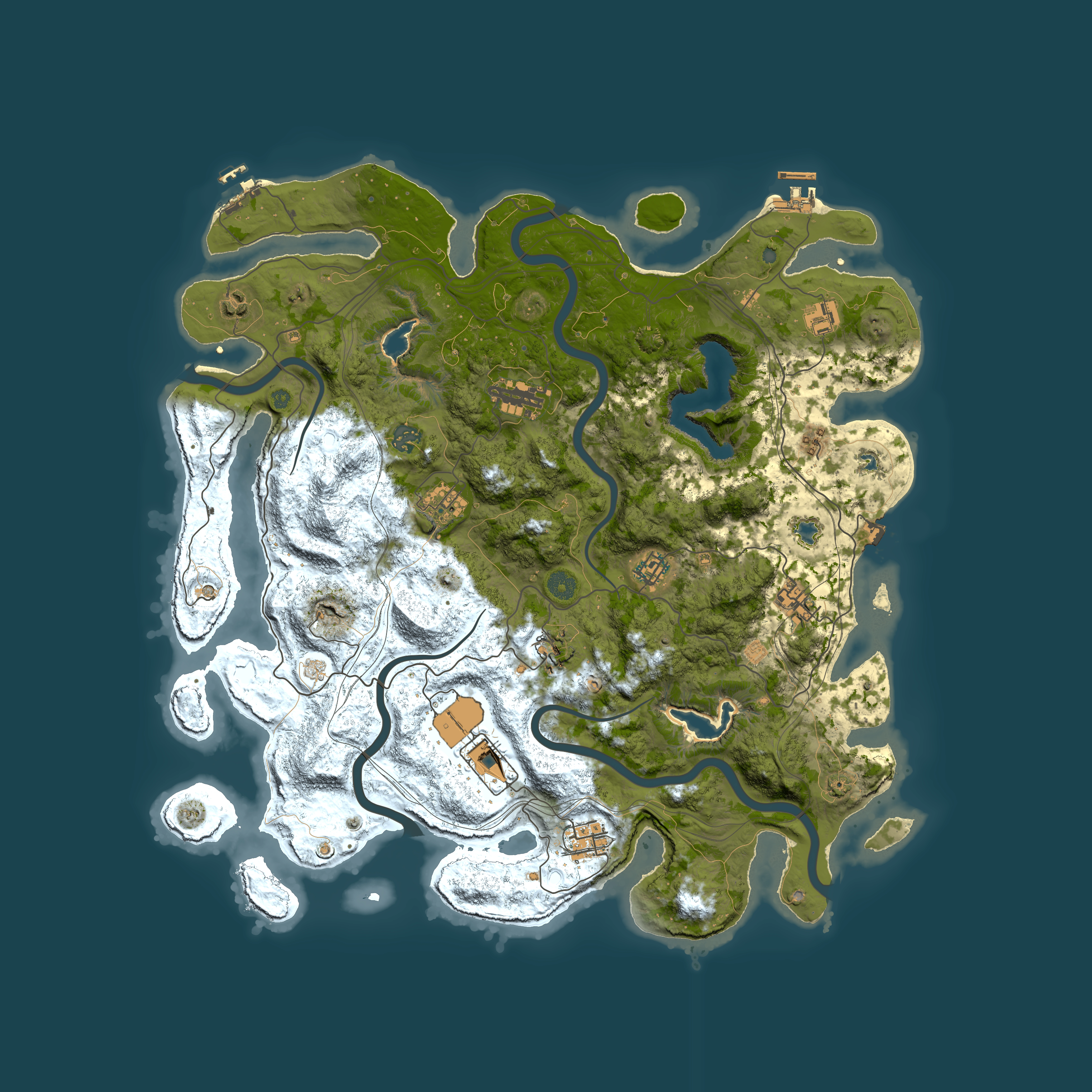 Full top-down render of Rust map seed 534965647, 4500x4500m