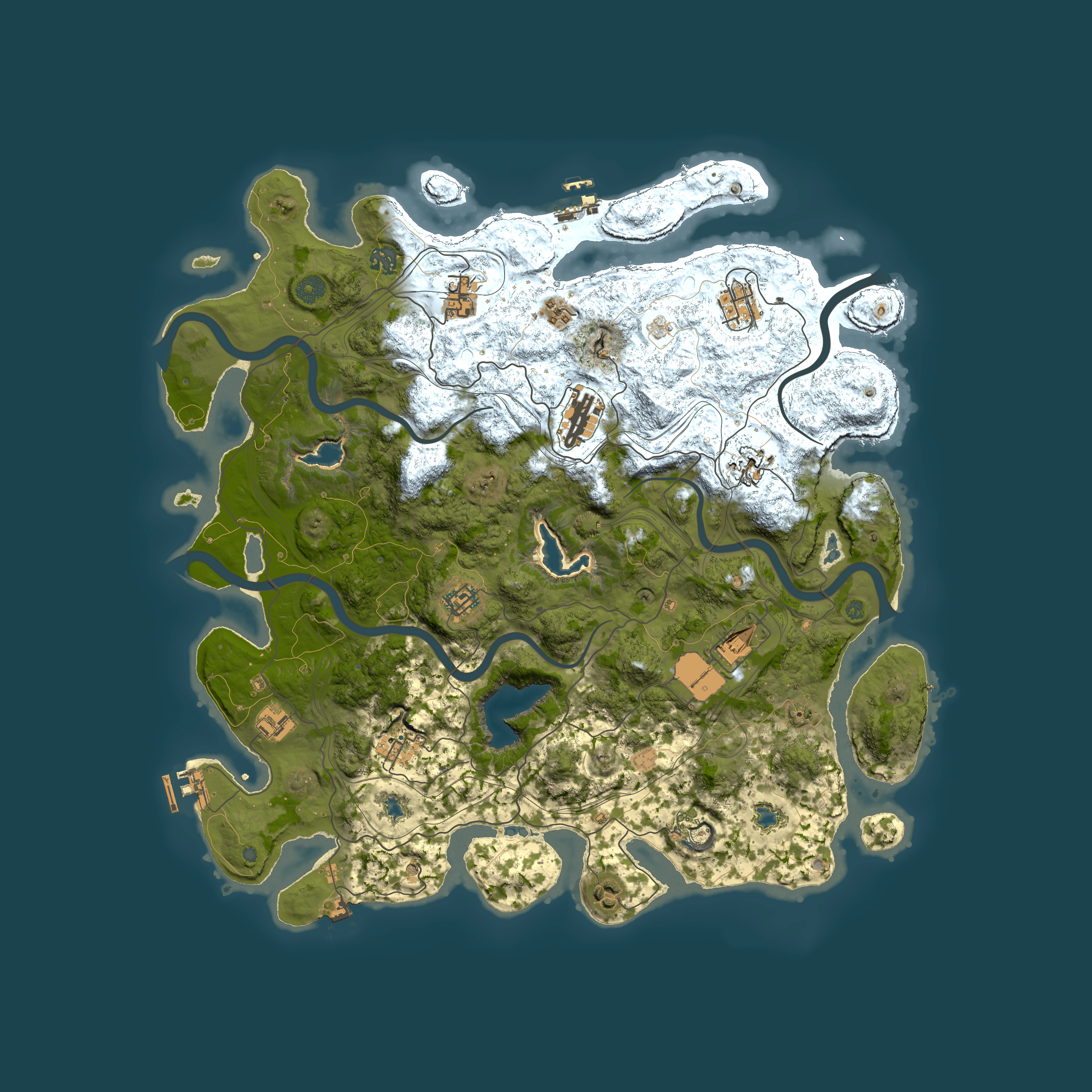 Full top-down render of Rust map seed 78012324, 4500x4500m