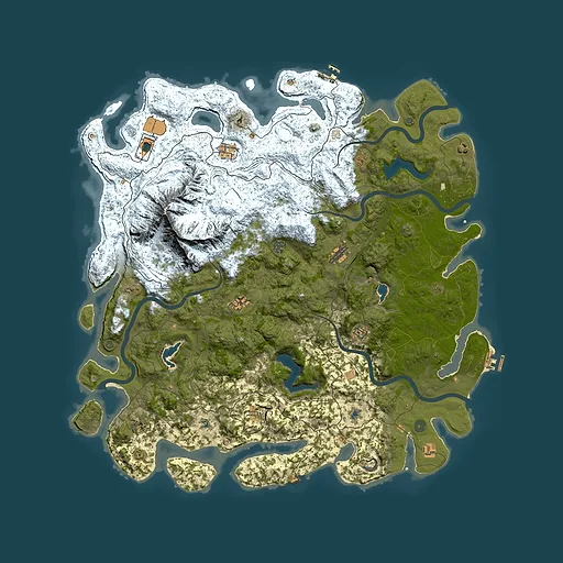Rust map seed 915398318, 5500x5500m top-down preview
