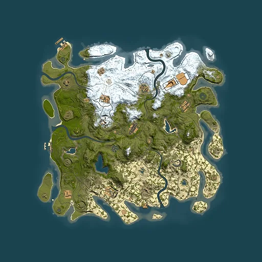 Rust map seed 725879567, 4500x4500m top-down preview