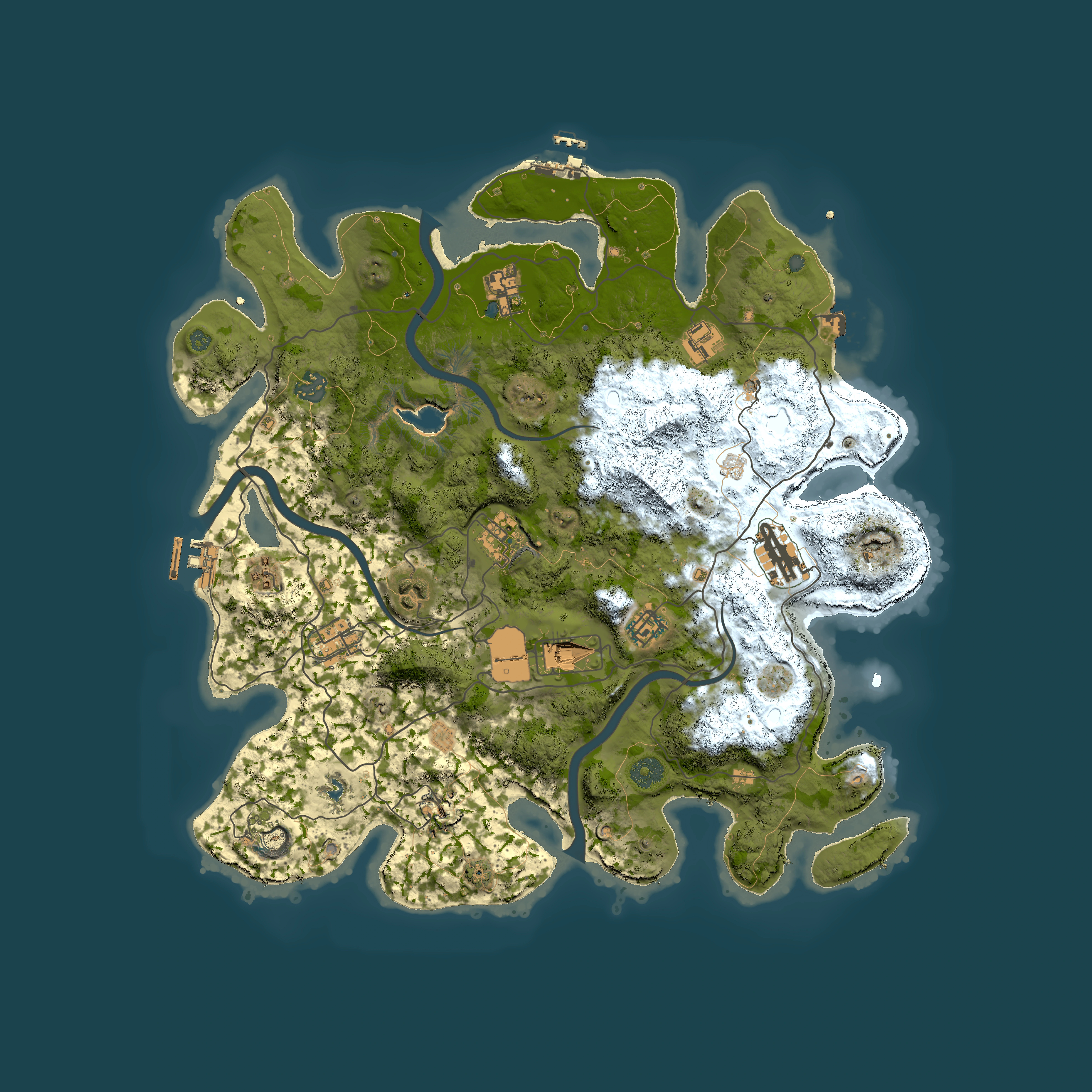 Full top-down render of Rust map seed 359297697, 4000x4000m