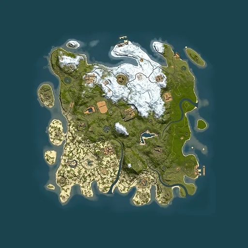 Rust map seed 583603832, 4000x4000m top-down preview