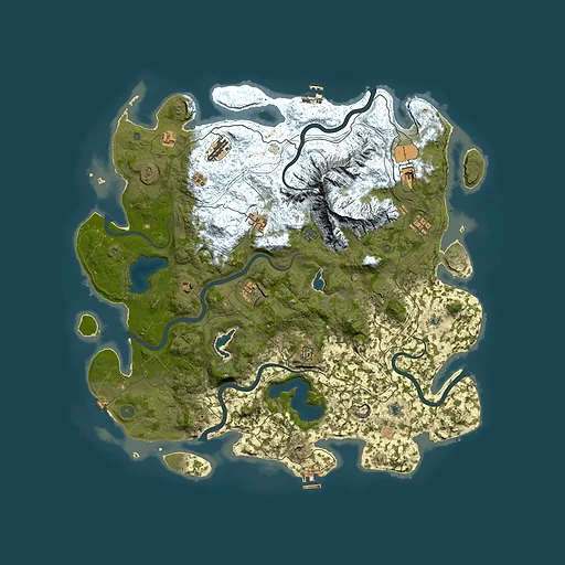 Rust map seed 2072751500, 5000x5000m top-down preview