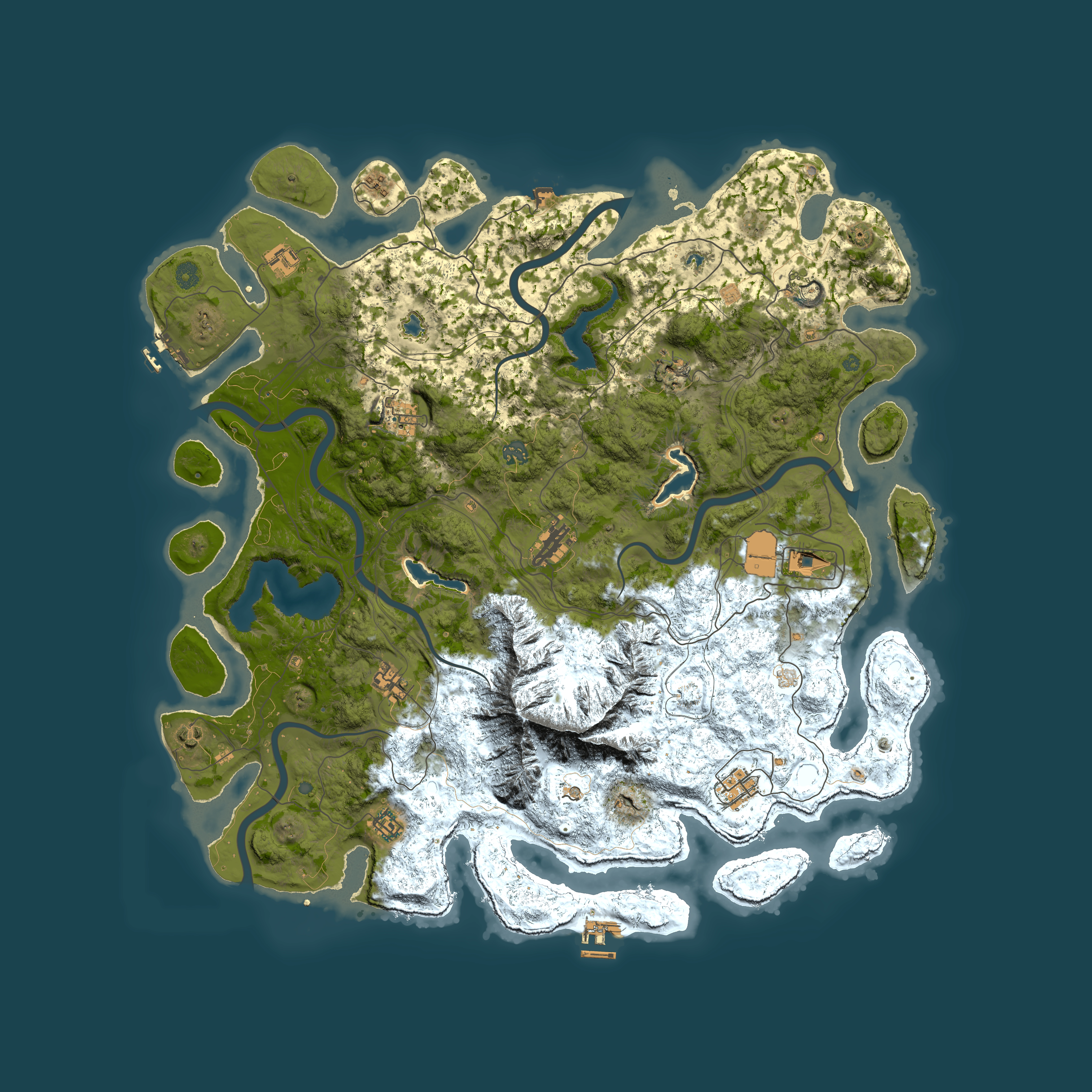 Full top-down render of Rust map seed 1808751362, 5000x5000m