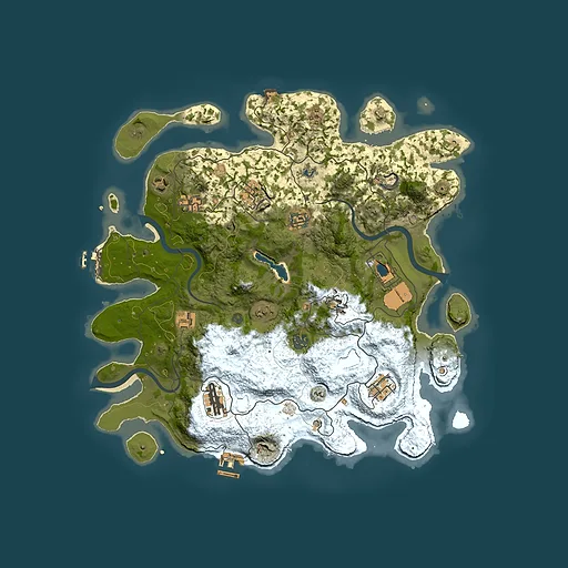 Rust map seed 1143879558, 4000x4000m top-down preview
