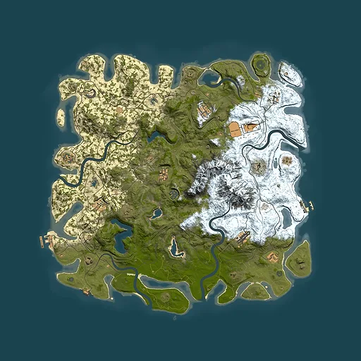 Rust map seed 836731196, 5000x5000m top-down preview