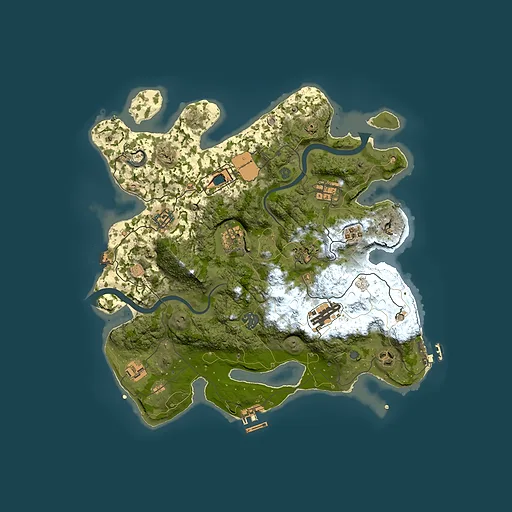 Rust map seed 1967852843, 3500x3500m top-down preview