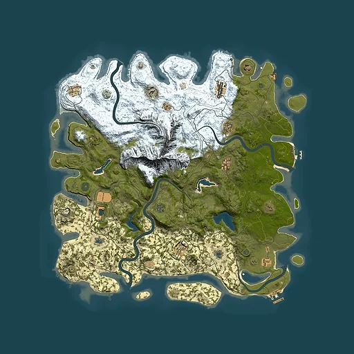 Rust map seed 1538006714, 5000x5000m top-down preview