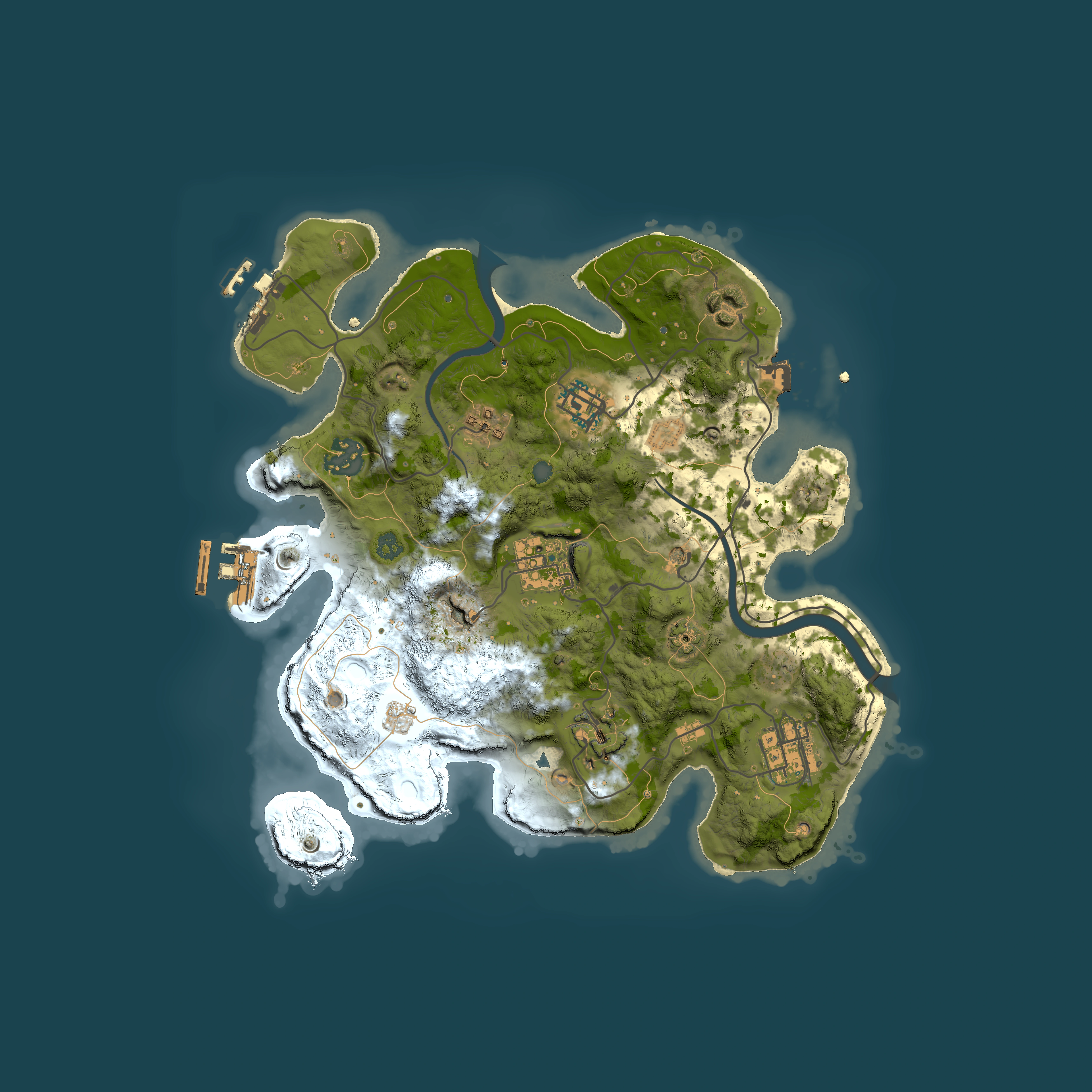 Full top-down render of Rust map seed 347091680, 3000x3000m