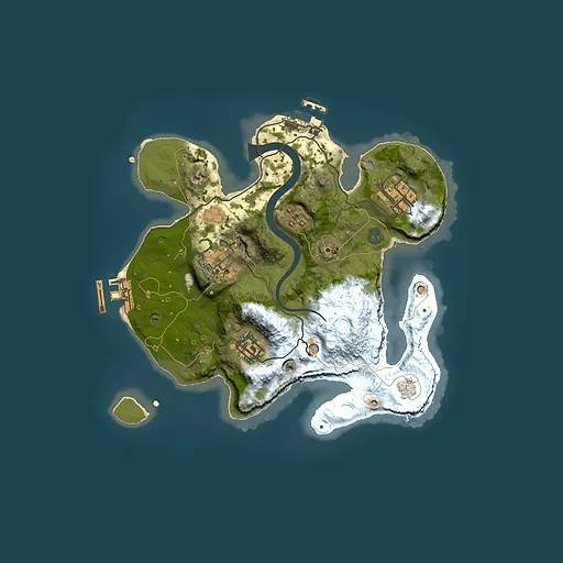 Rust map seed 17764588, 2500x2500m top-down preview