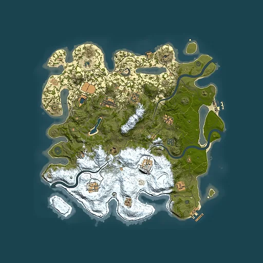 Rust map seed 1352405904, 4000x4000m top-down preview