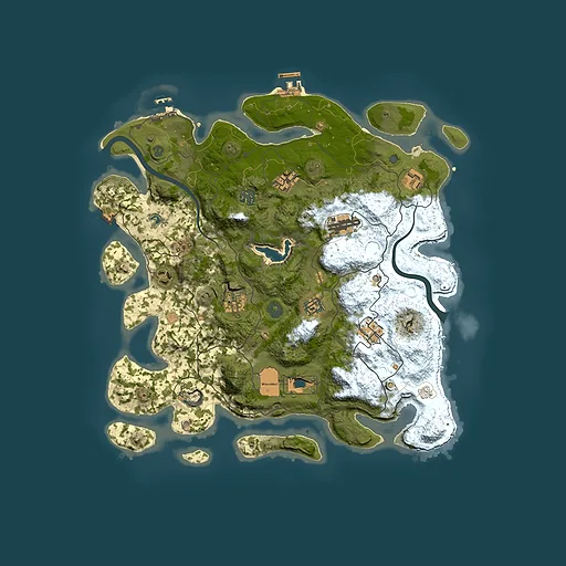 Rust map seed 1581163943, 4000x4000m top-down preview