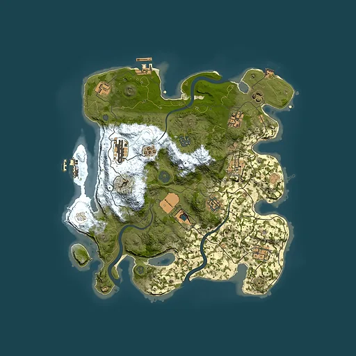 Rust map seed 1347399350, 3500x3500m top-down preview