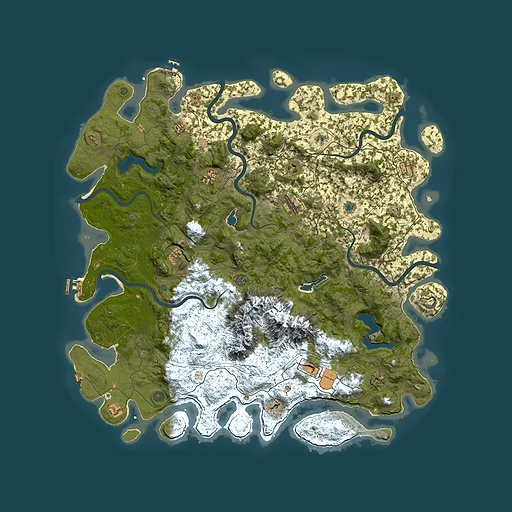 Rust map seed 1432299095, 5500x5500m top-down preview