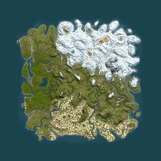 Rust map seed 1335412903, 6000x6000m top-down preview