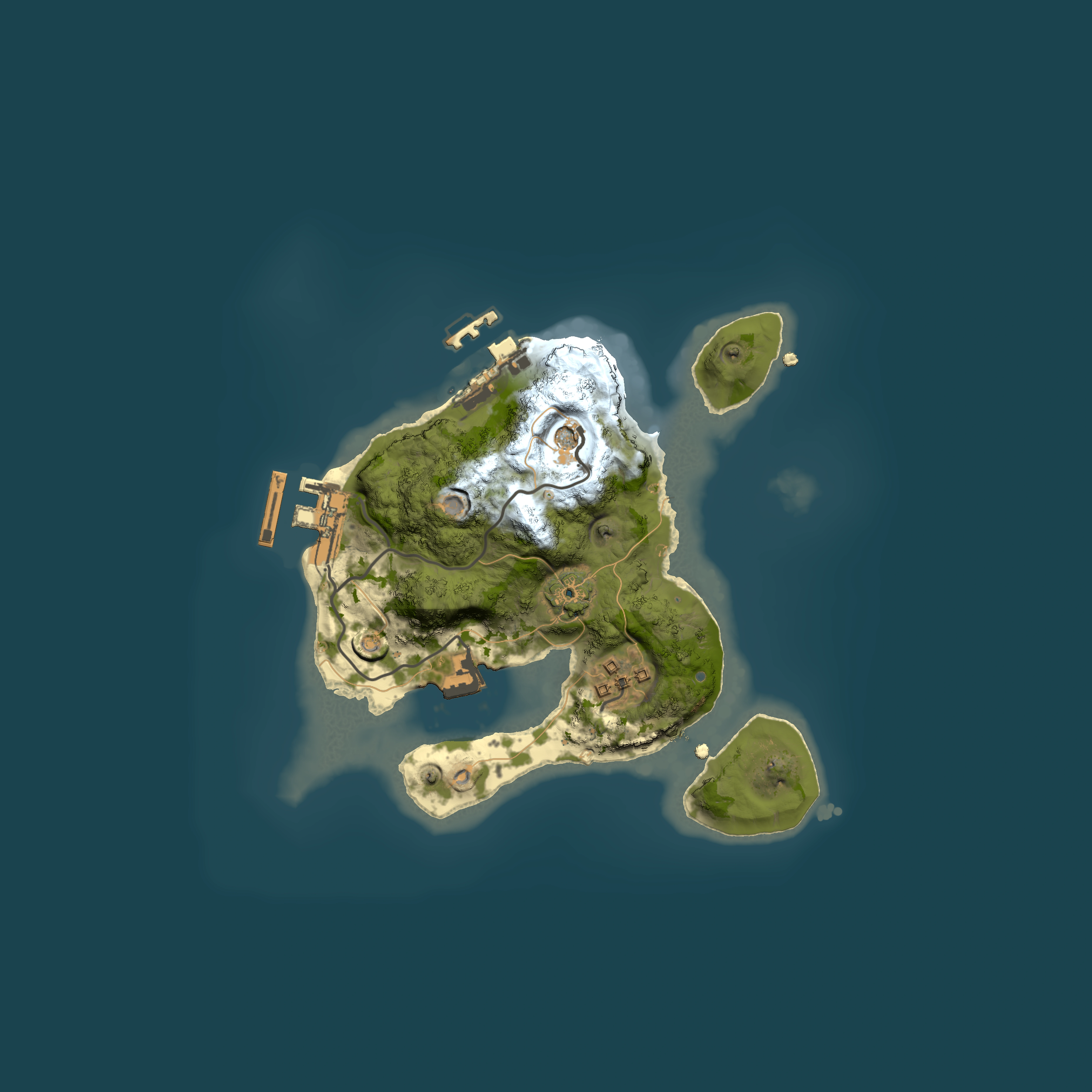 Full top-down render of Rust map seed 1401169101, 2000x2000m