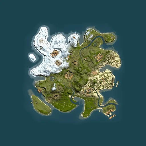 Rust map seed 1609274742, 3000x3000m top-down preview