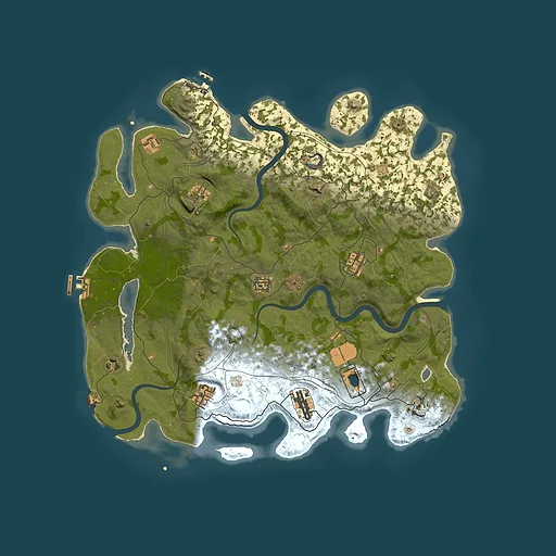 Rust map seed 1337, 4250x4250m top-down preview
