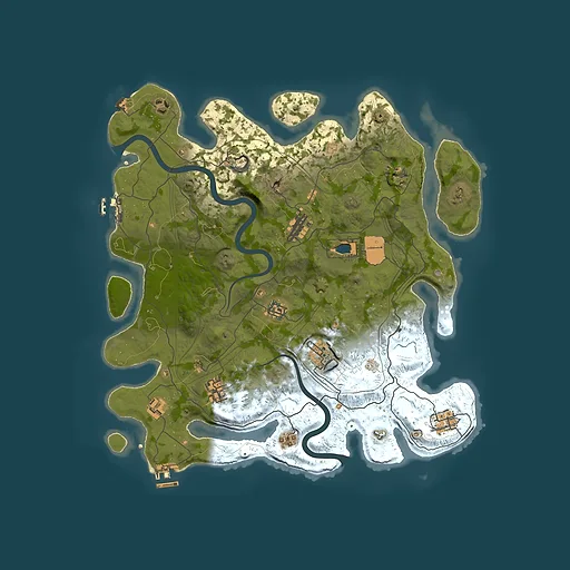 Rust map seed 1337, 4000x4000m top-down preview