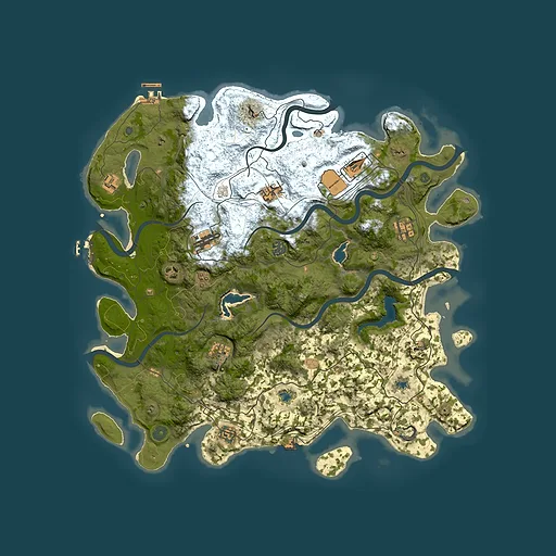 Rust map seed 1169868270, 4500x4500m top-down preview