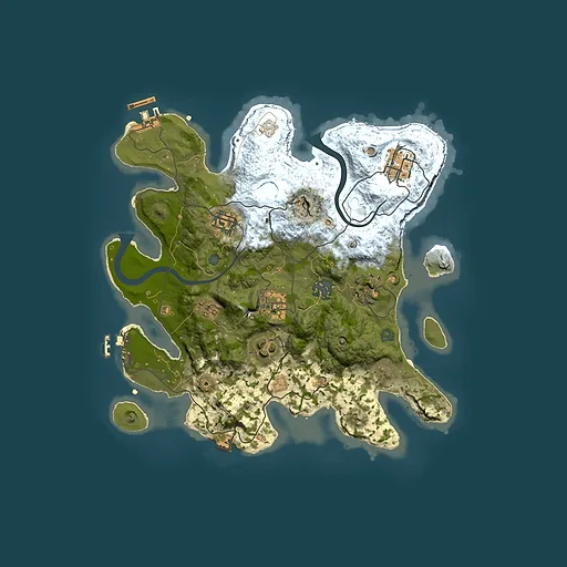 Rust map seed 957996854, 3000x3000m top-down preview