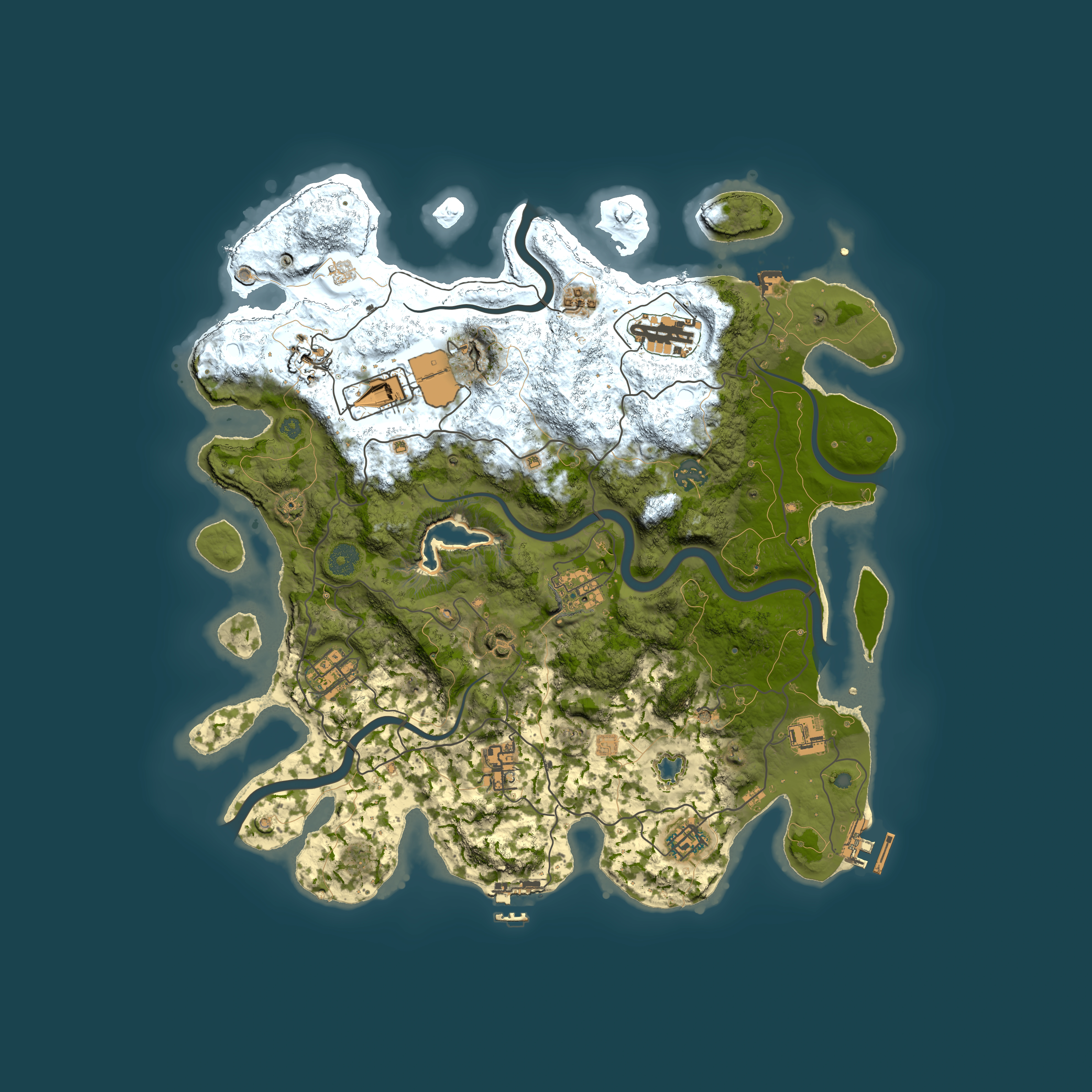 Full top-down render of Rust map seed 35221741, 4000x4000m