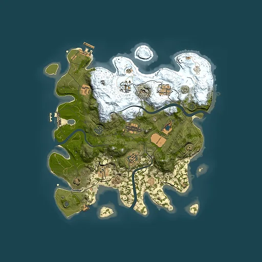 Rust map seed 2017987710, 3500x3500m top-down preview